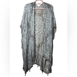 Lulus‎ Boho Mandala Print Kimono with Tassels - One Size